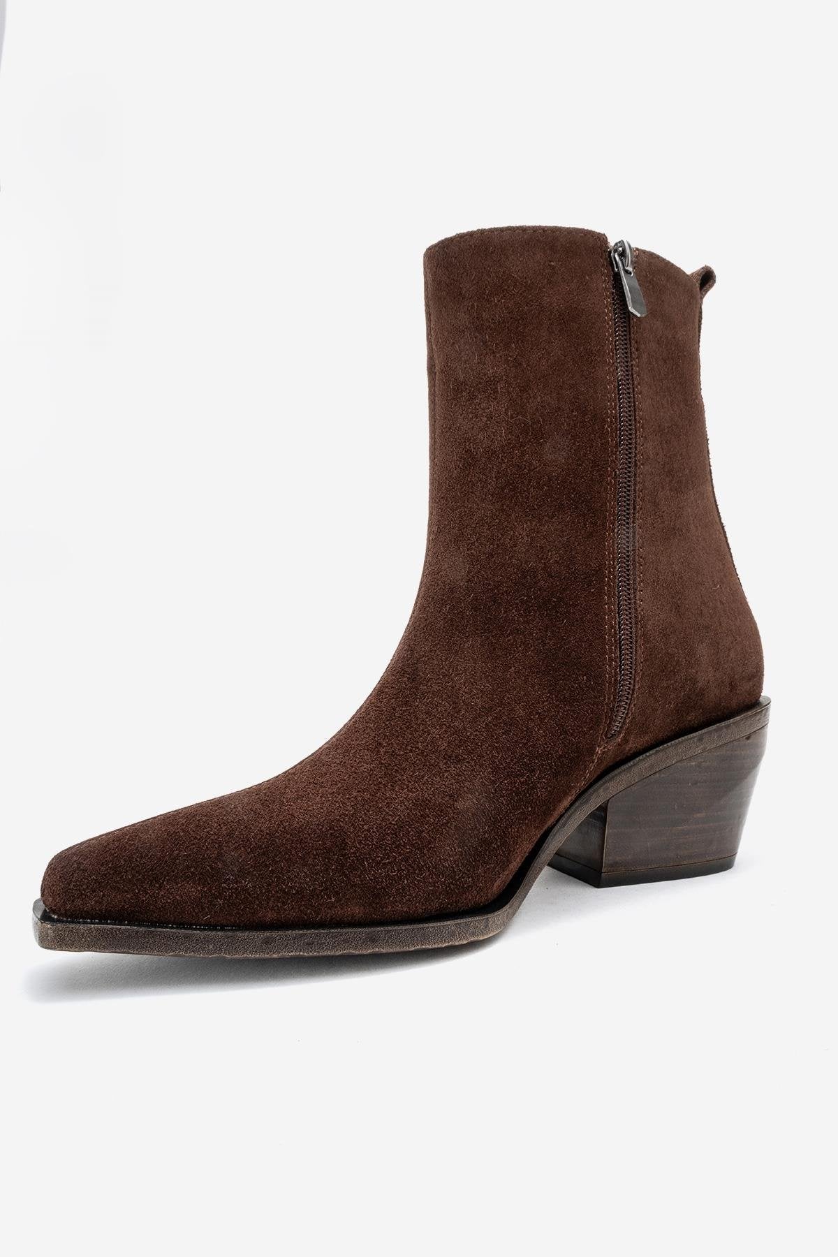 Lexia - Brown Genuine Leather Western Boot (Women) - Image 4
