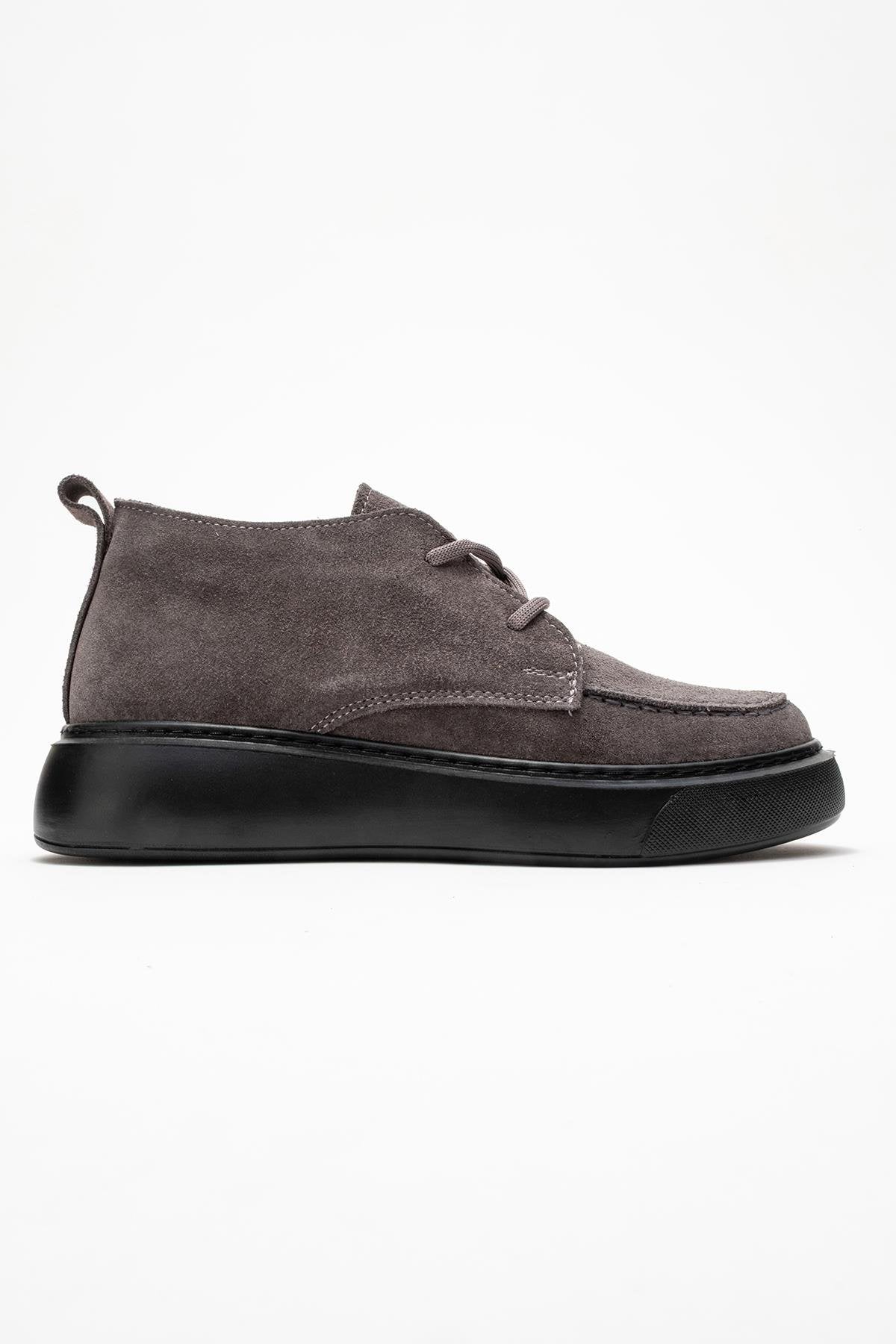 Lilya - Smoky Grey Genuine Leather Chukka Boot (Women) - Image 6