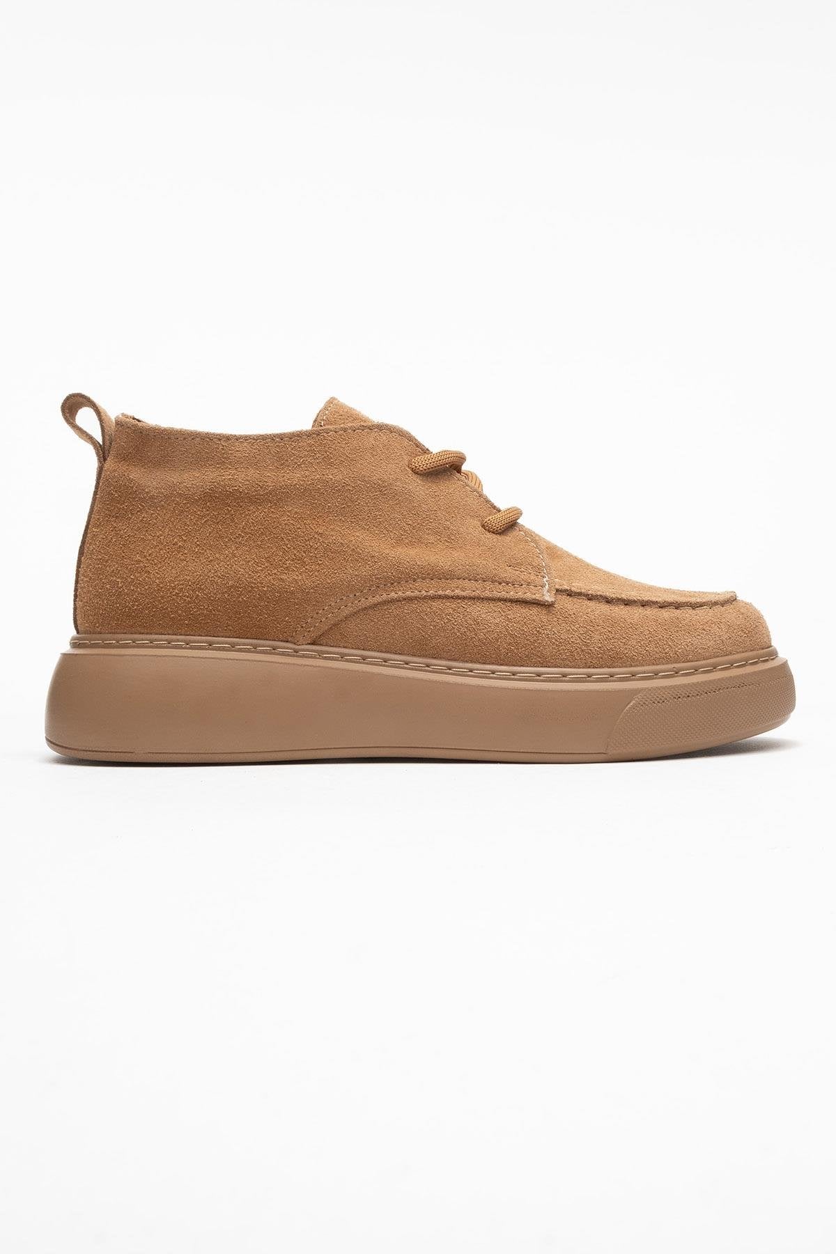 Lilya - Taupe Genuine Suede Leather Chukka Boot (Women) - Image 6