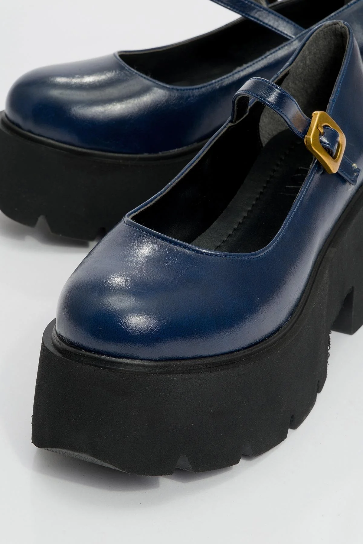 Linley Navy Platform Loafer (Women) - Image 3