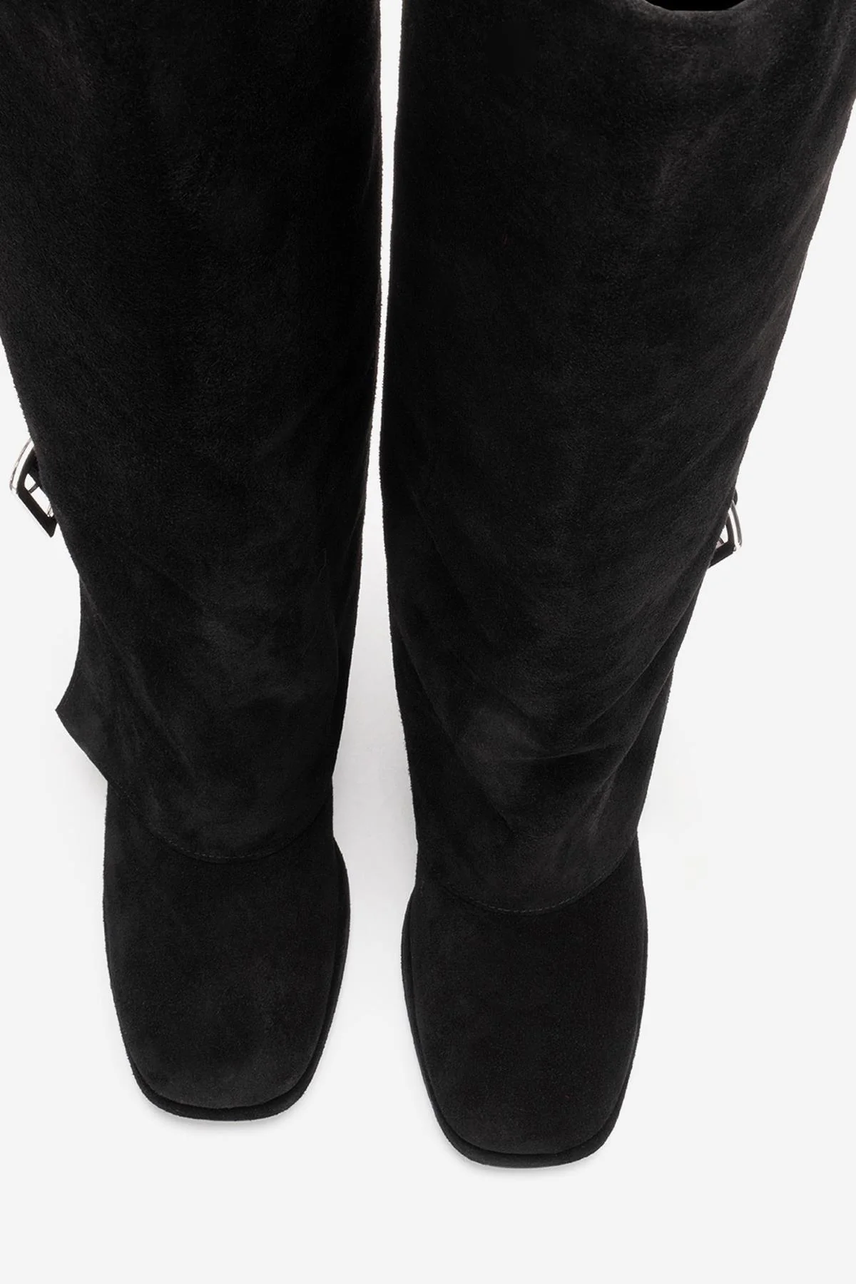 LOJO - Black Genuine Leather Block Heel Boot (Women) - Image 4