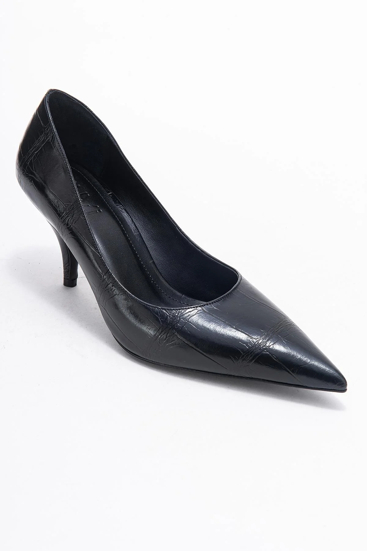Marcus - Black Printed Pointed Toe Stiletto Pump (Women) - Image 3