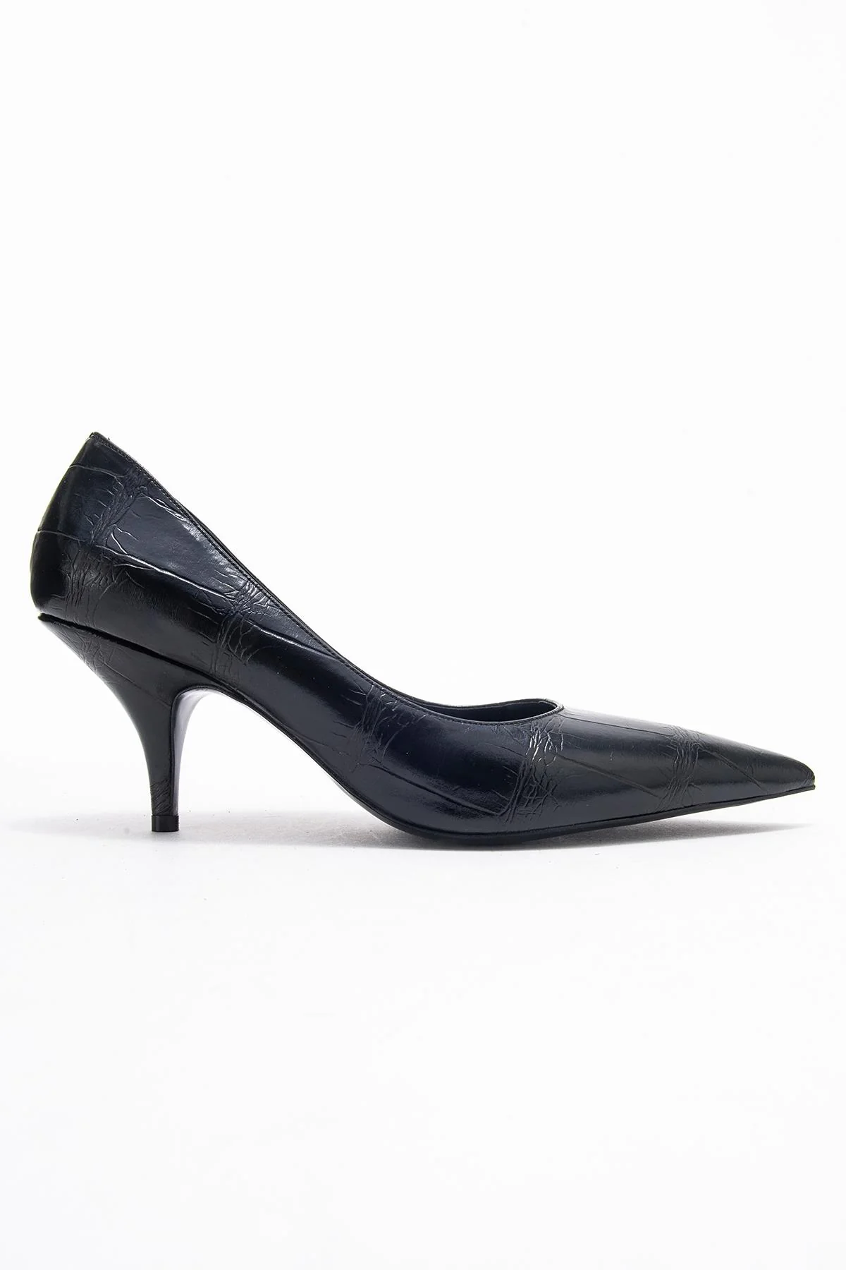Marcus - Black Printed Pointed Toe Stiletto Pump (Women) - Image 6
