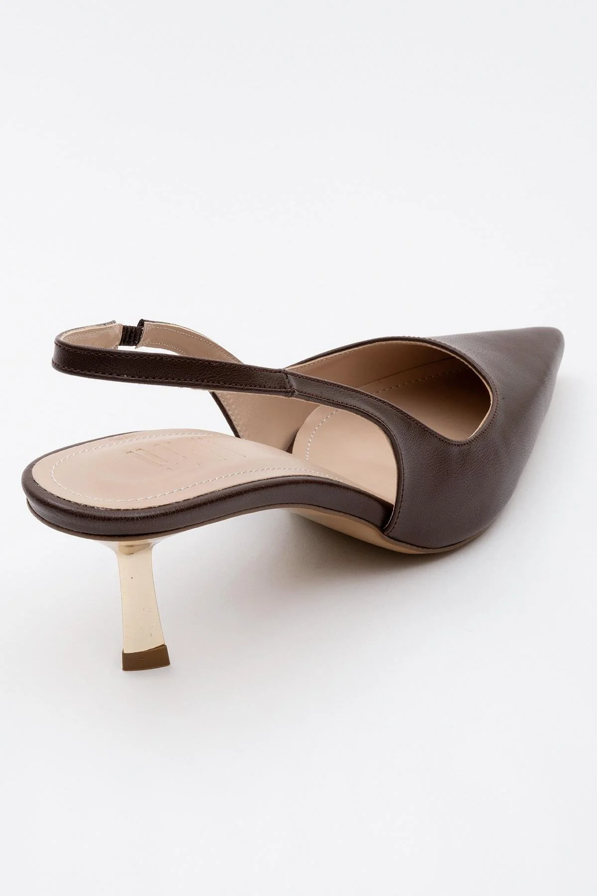 Marten - Brown Pointed Toe Backless Stiletto (Women) - Image 4