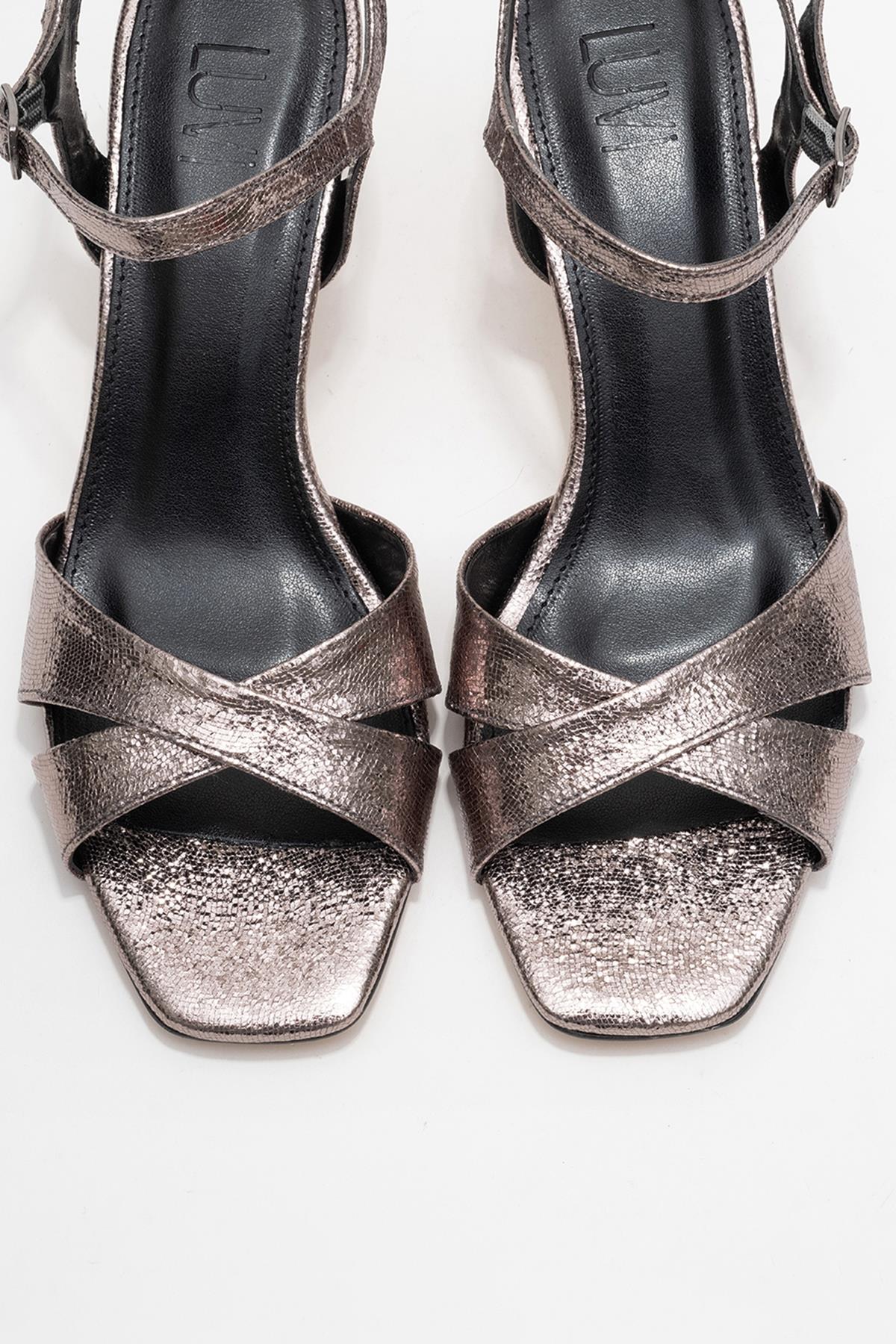 Melin - Platinum Cross-Strap Stiletto Heel (Women) - Image 2