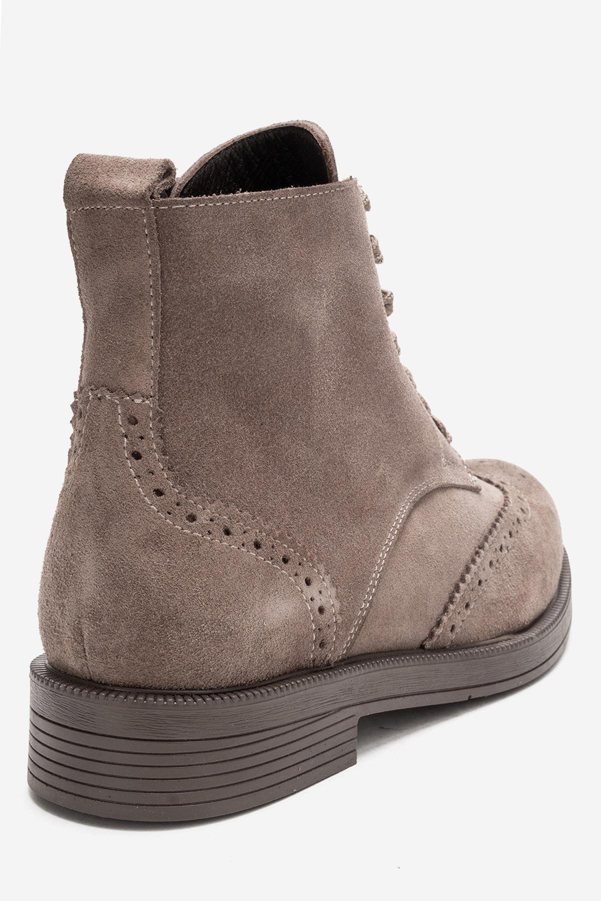 NELVY - Taupe Genuine Leather Boot (Women) - Image 4