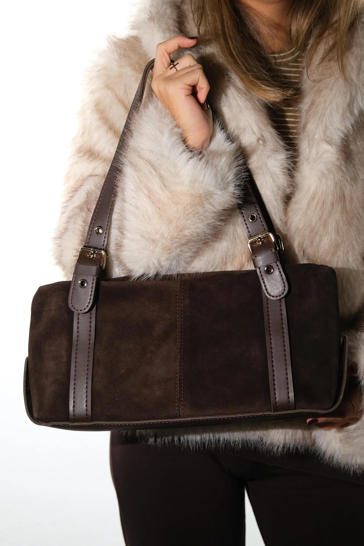 NERINA - Brown Genuine Leather Shoulder Bag (Women) - Image 2