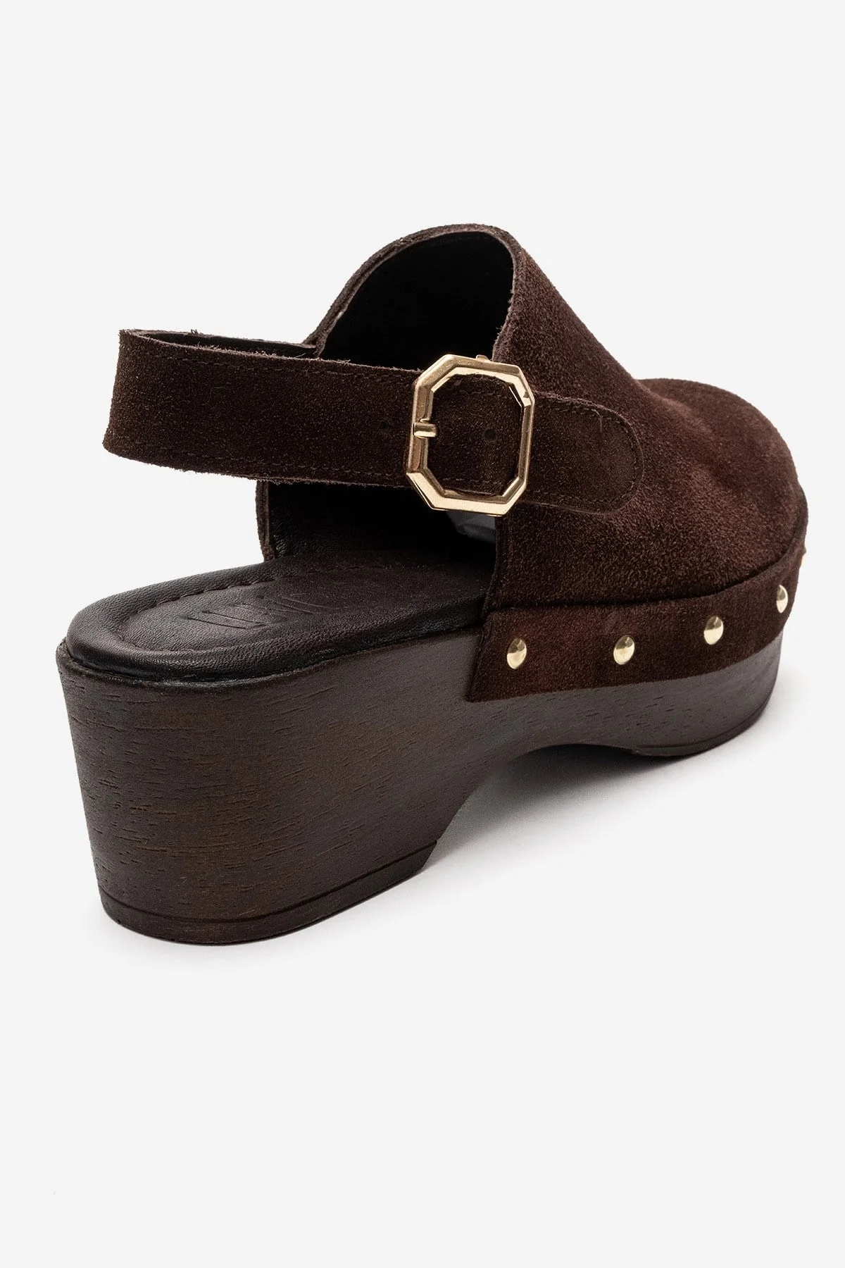 NORDEN - Brown Genuine Leather Platform Heel Sandal (Women) - Image 5