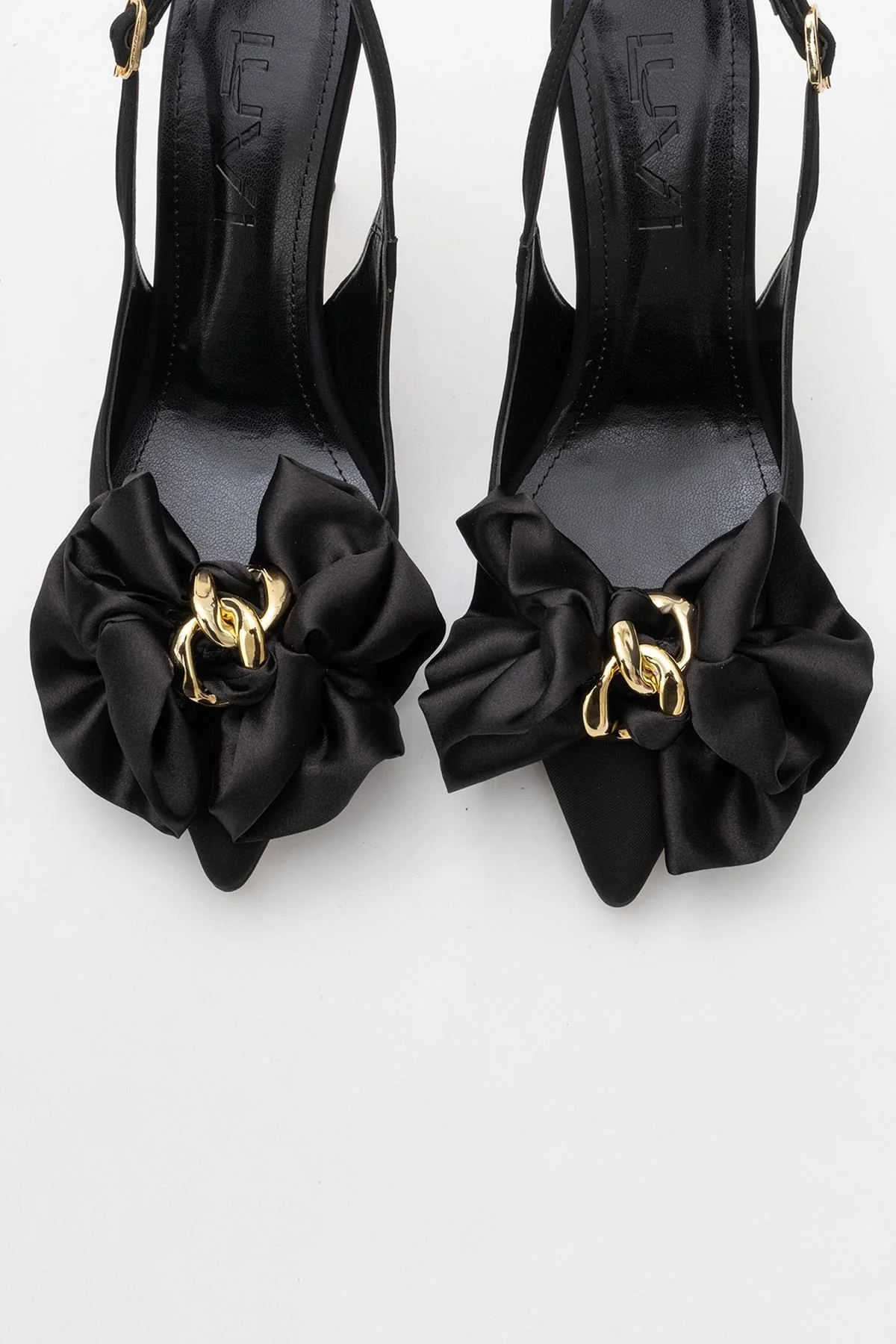 Noria - Black Floral Slim Heel Pump (Women) - Image 2