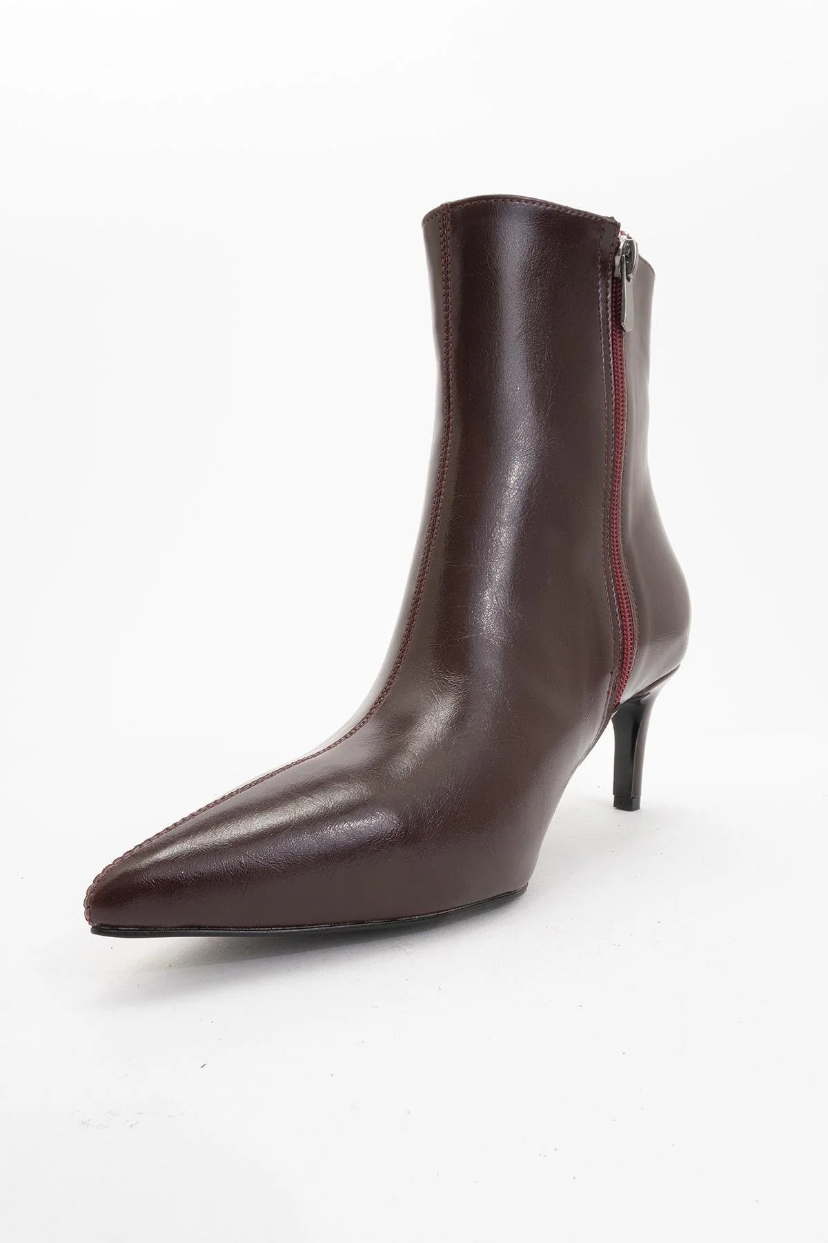 Noya Burgundy Cilt Stiletto Boot (Women) - Image 3