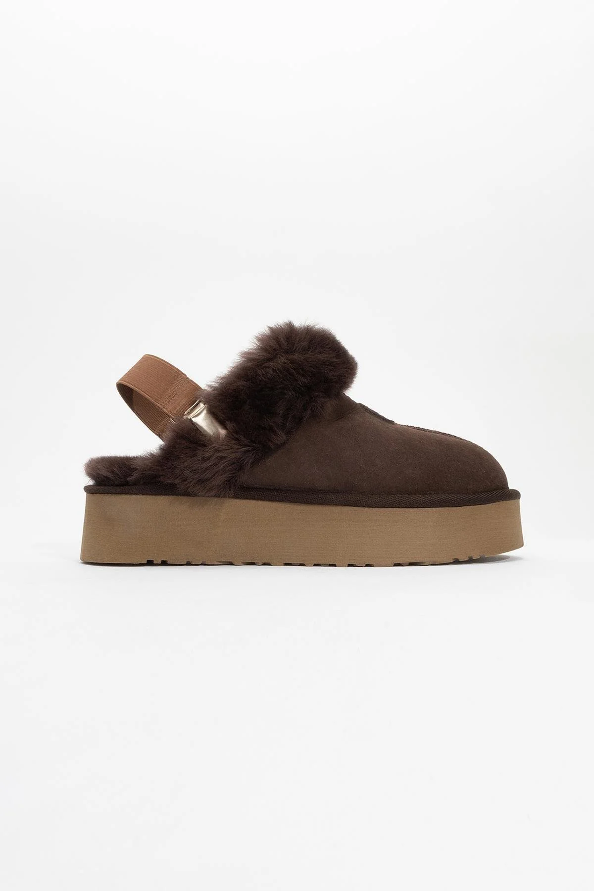 Olessa - Brown Genuine Leather Suede Fur-Lined Slipper (Women) - Image 4