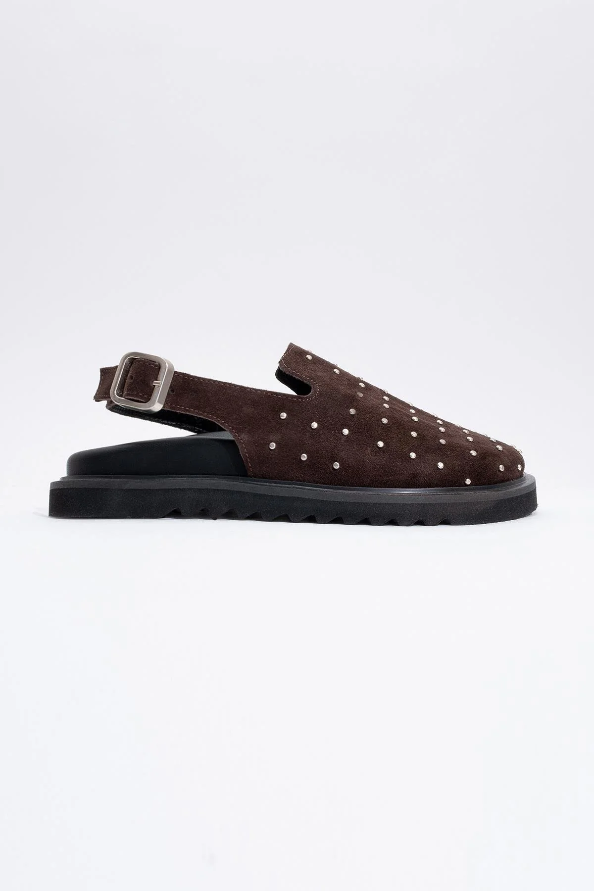 Our - Dark Brown suede Leather Clogs (Women) - Image 5