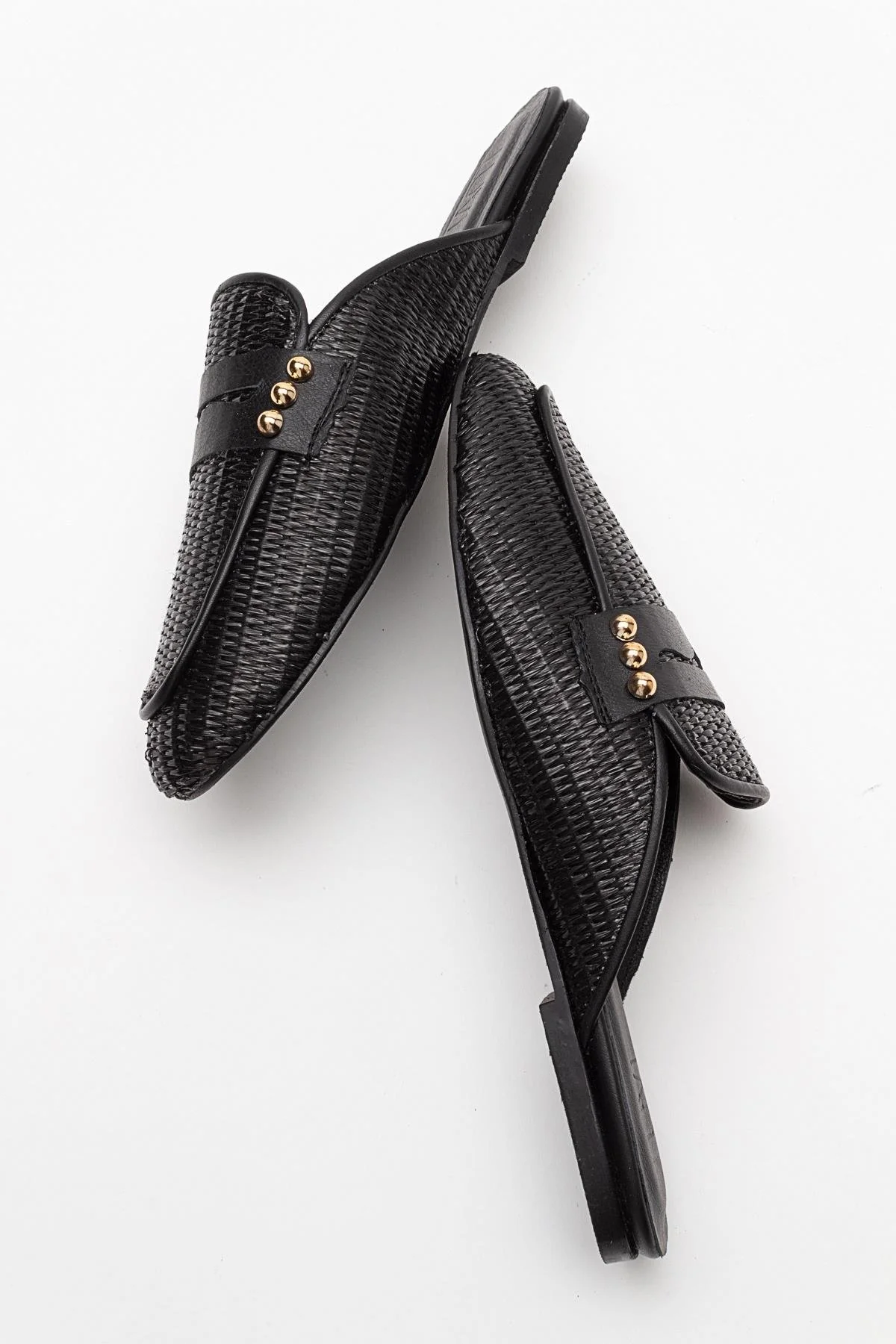 Patrizia - Black Leather Mule (Women) - Image 3