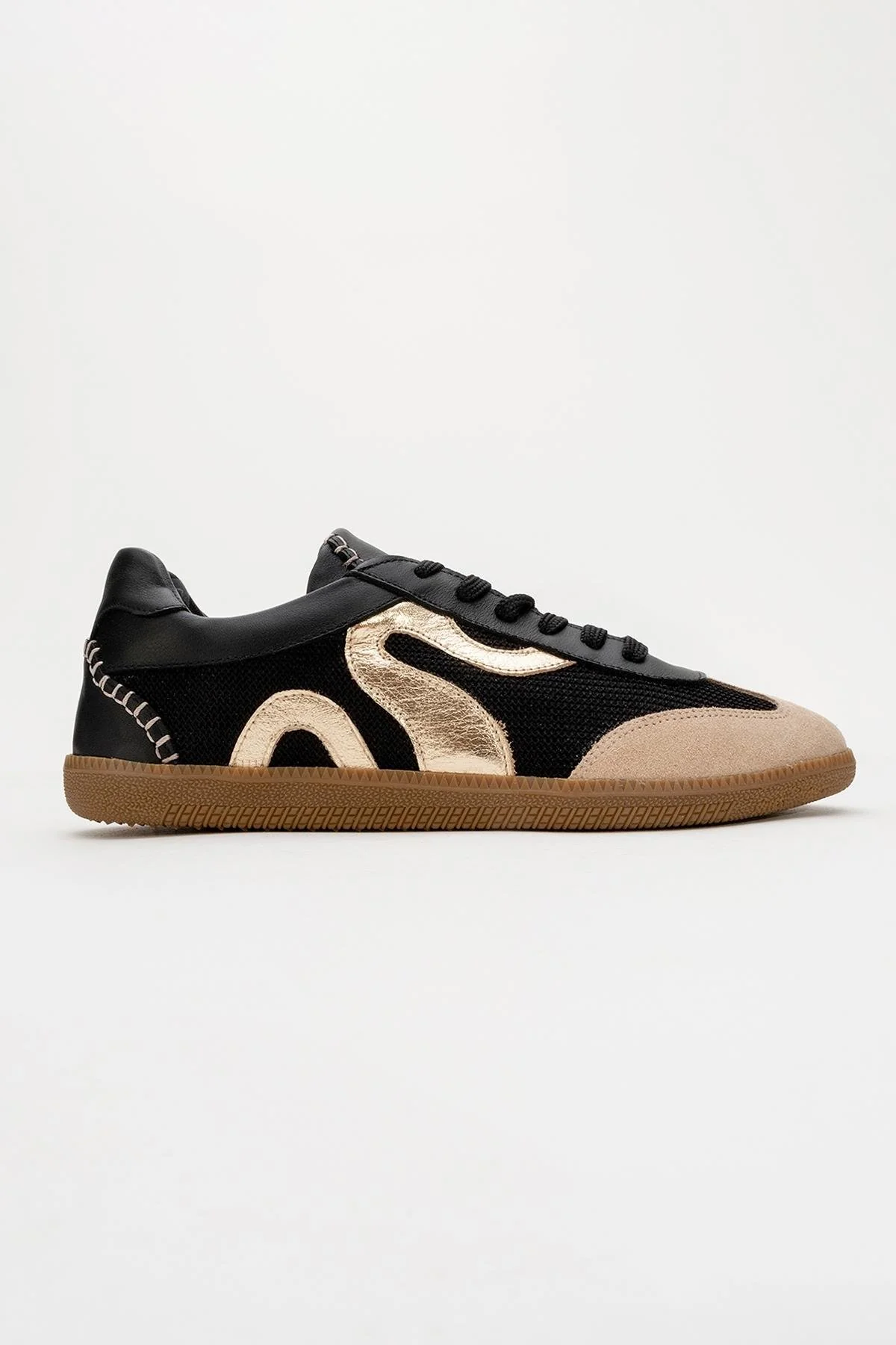 Perry - Black Genuine Leather Sneaker (Women) - Image 5