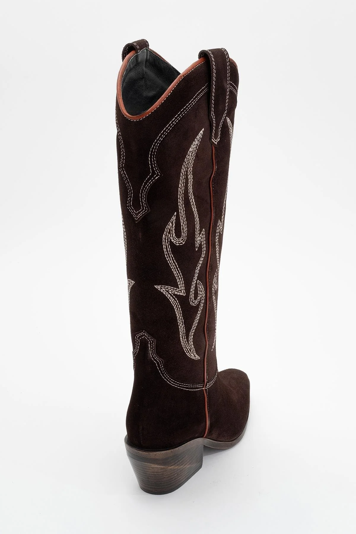 Pietro - Brown Genuine Suede Western Boot (Women) - Image 4