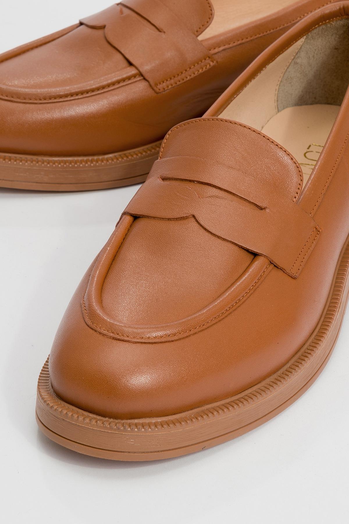 Bree - Cognac Genuine Leather Loafer (Women) - Image 3