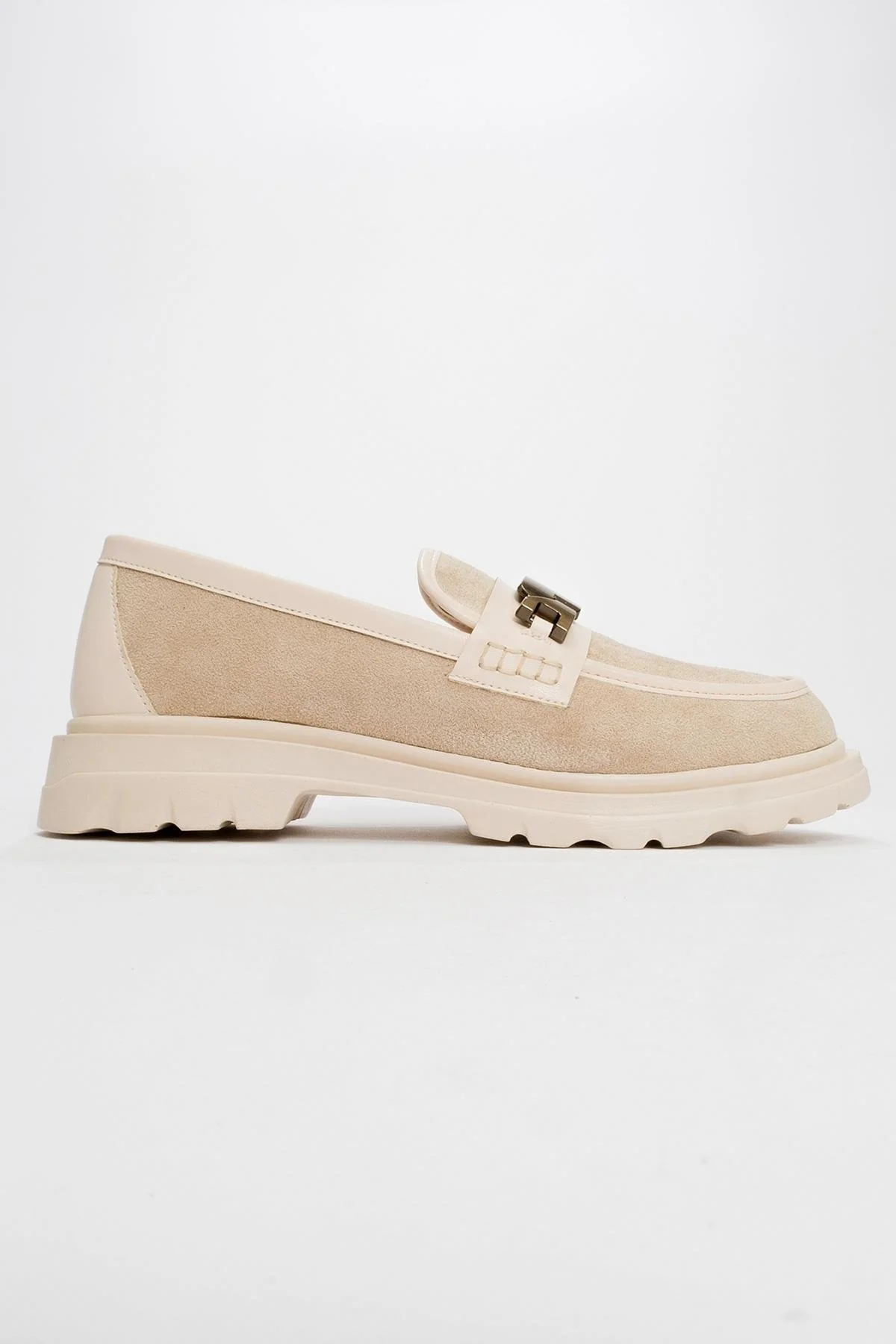 Pray - Beige Buckle Loafer (Women) - Image 4