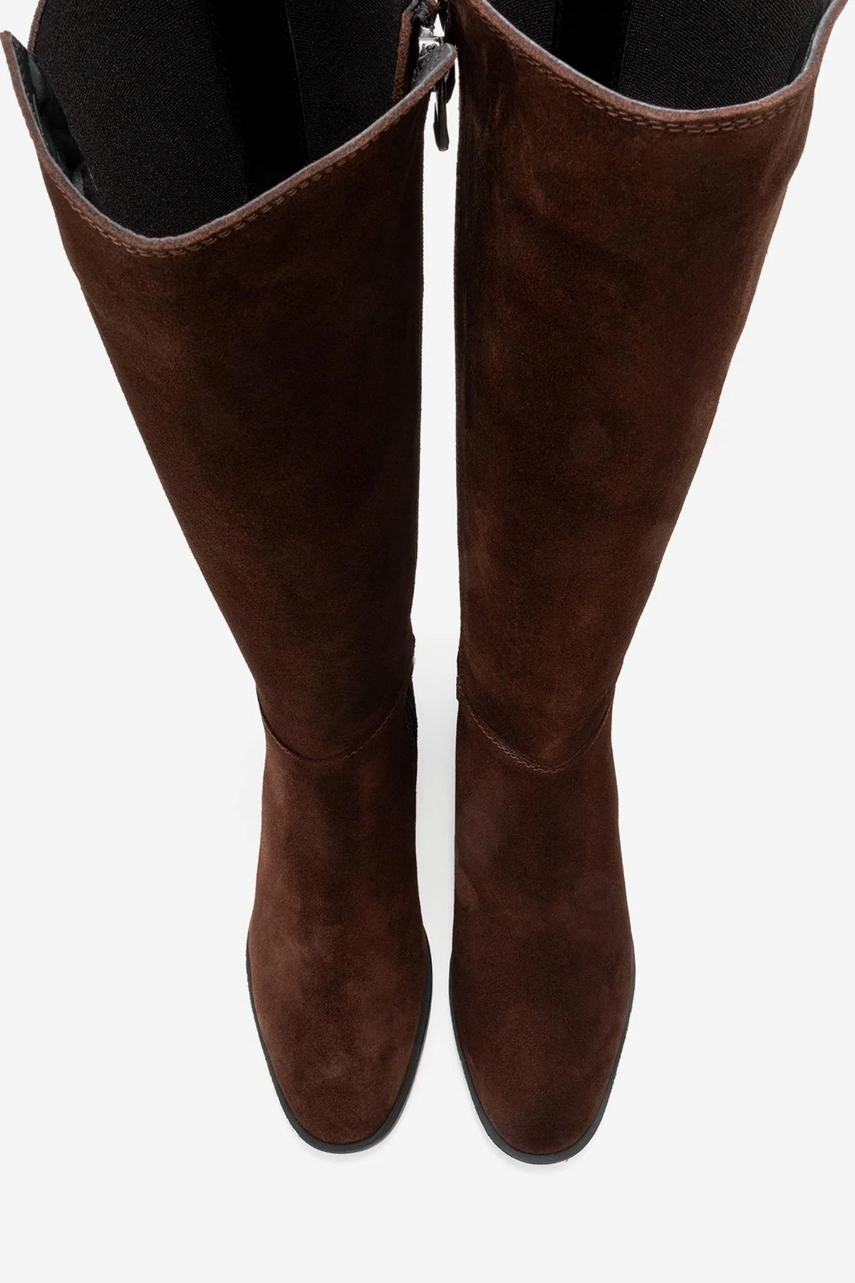 Rochos - Brown Suede Genuine Leather Knee-High Boot (Women) - Image 2