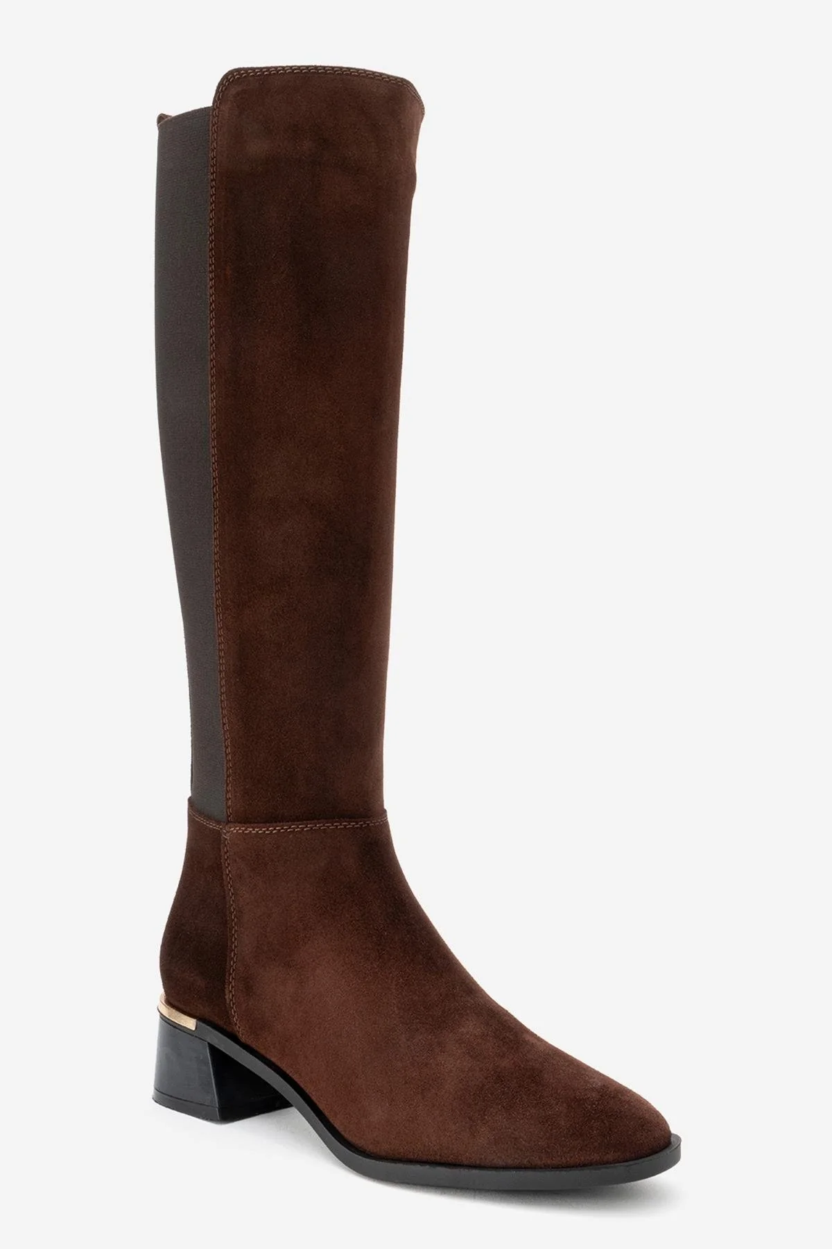Rochos - Brown Suede Genuine Leather Knee-High Boot (Women) - Image 3