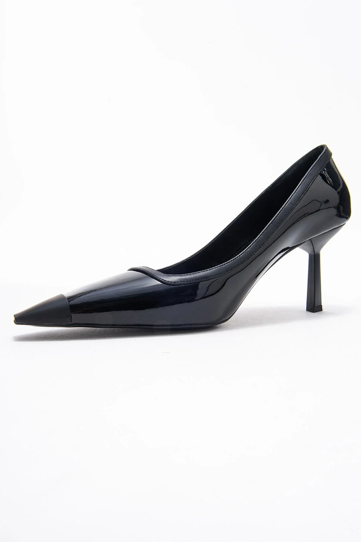 Rona - Black Patent Pointed Toe Stiletto Pump (Women) - Image 4
