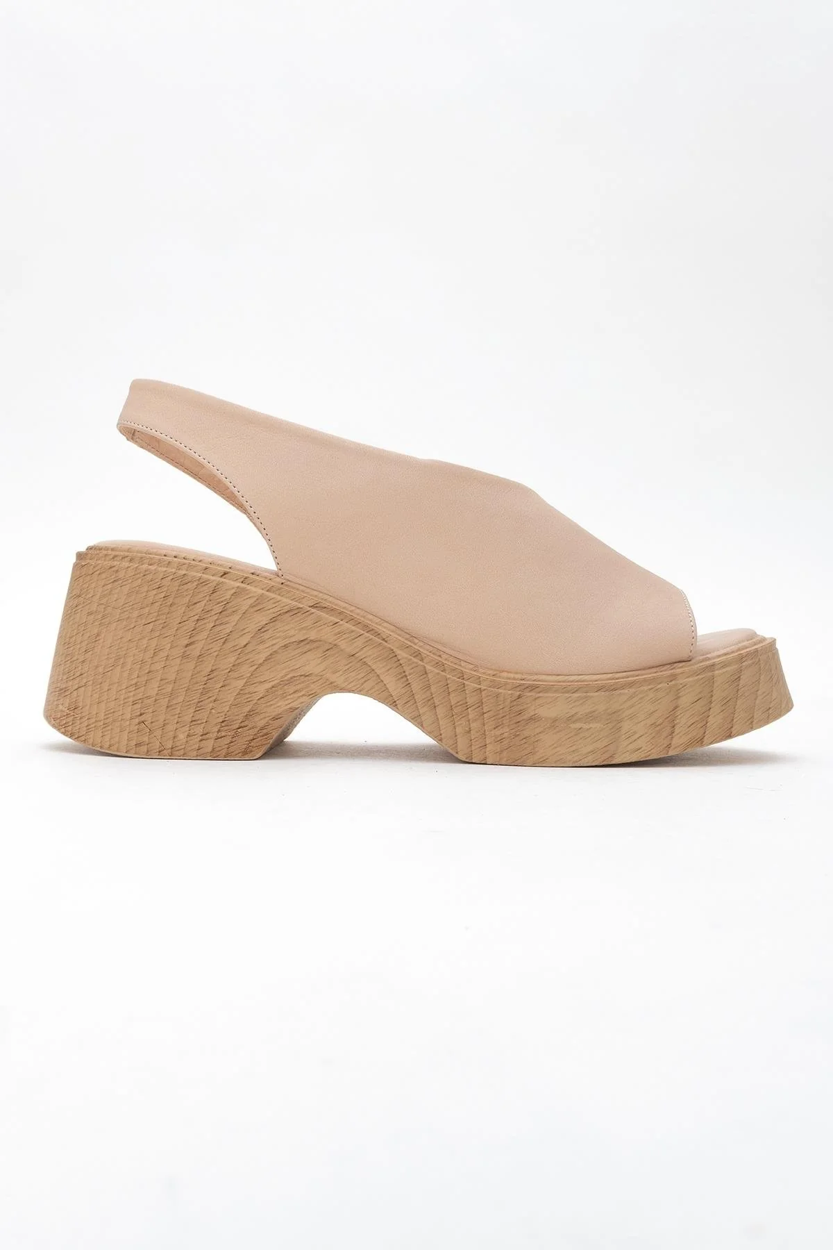 ROY Dark Beige Leather Wedge Sandal (Women) - Image 6
