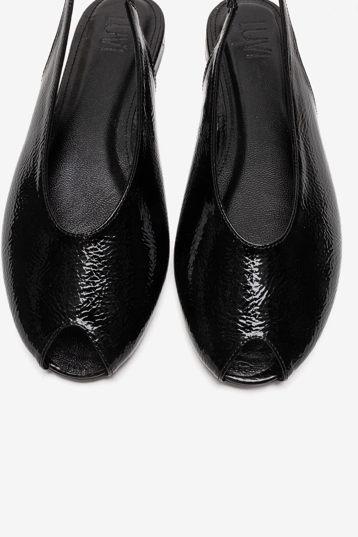 SERINA - Black Genuine Leather Sandal (Women) - Image 2