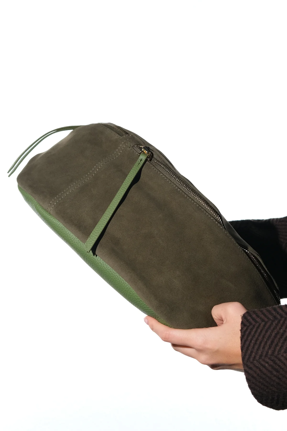 SOLA - Green Genuine Leather Body Bag (Women) - Image 2