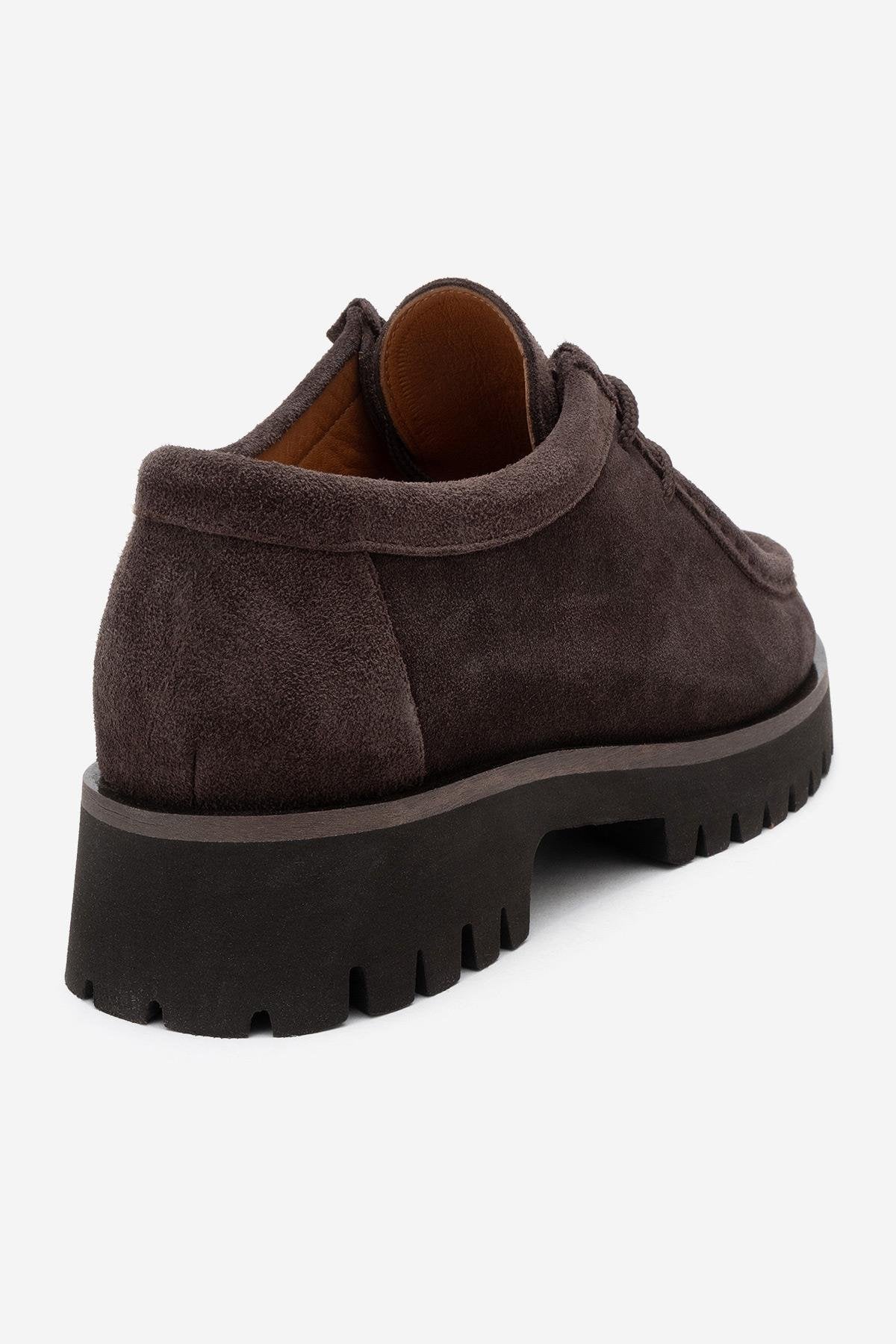 Talia - Brown Suede Genuine Leather Lace-Up Loafer (Women) - Image 5