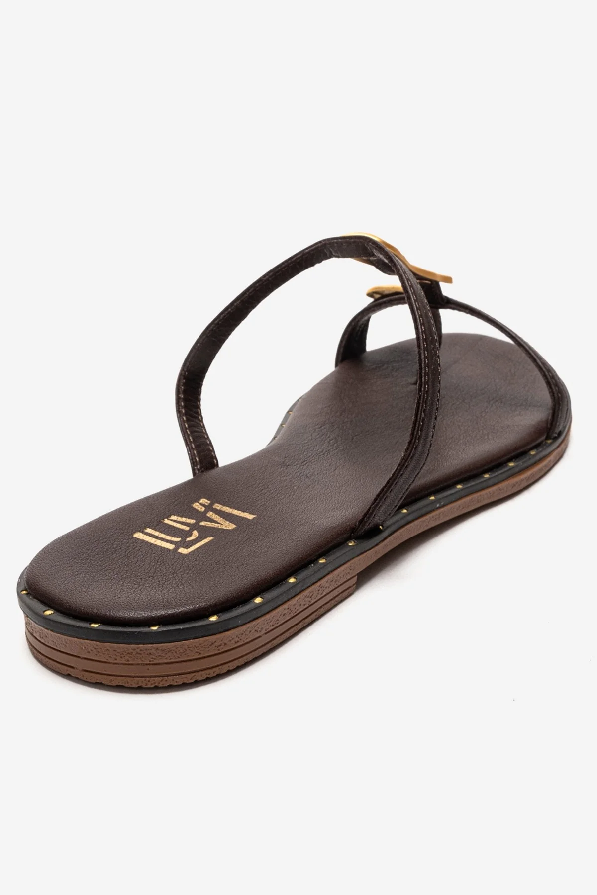 Tessa - Brown Genuine Leather Thong Sandal (Women) - Image 5