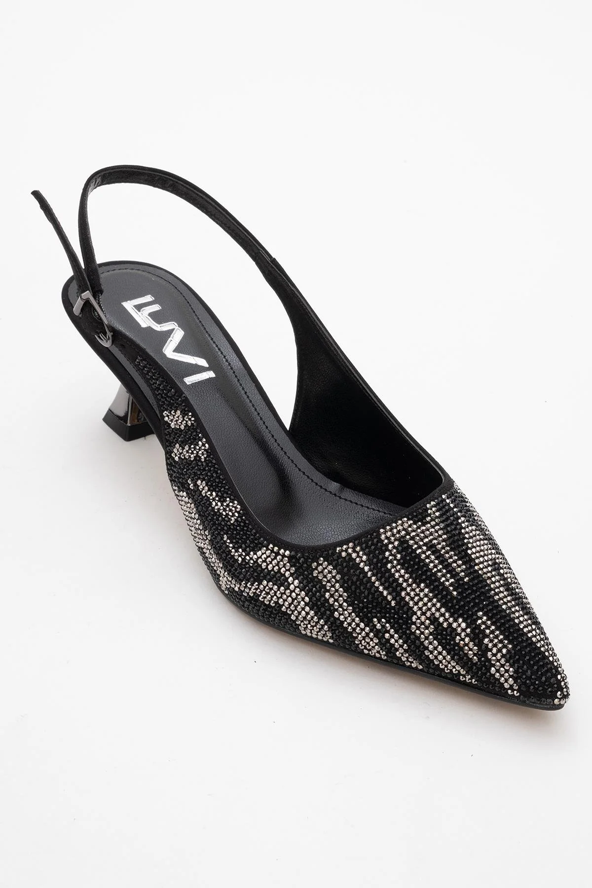 Ushes - Black Short Heel Dress Shoe (Women) - Image 3