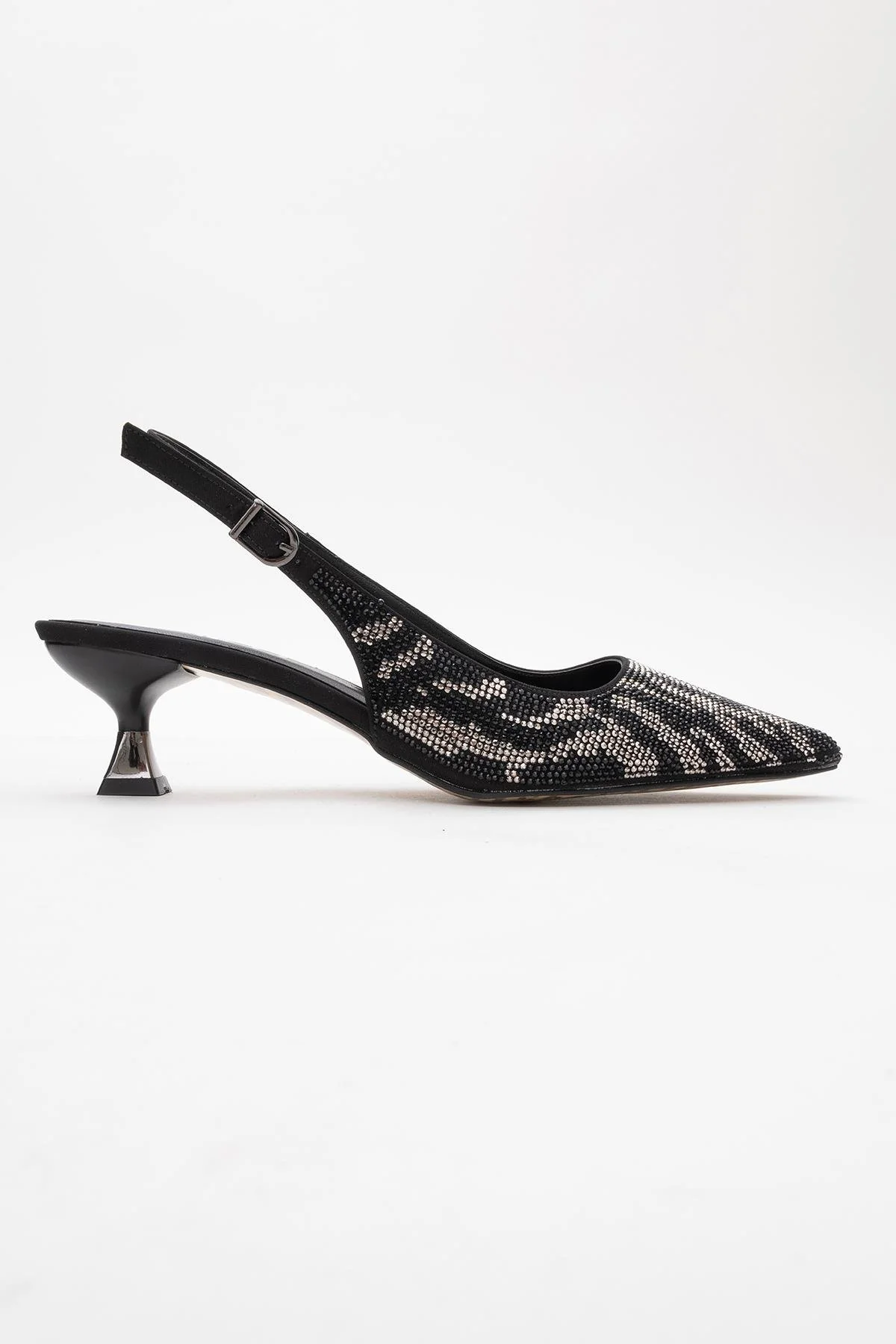 Ushes - Black Short Heel Dress Shoe (Women) - Image 6