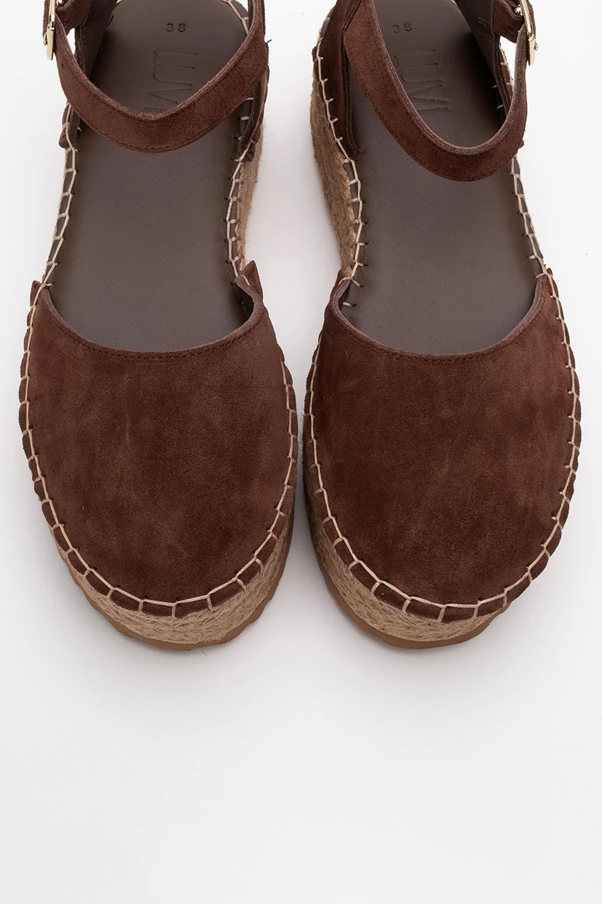 Viba - Brown Suede Leather Espadrilles (Women) - Image 2