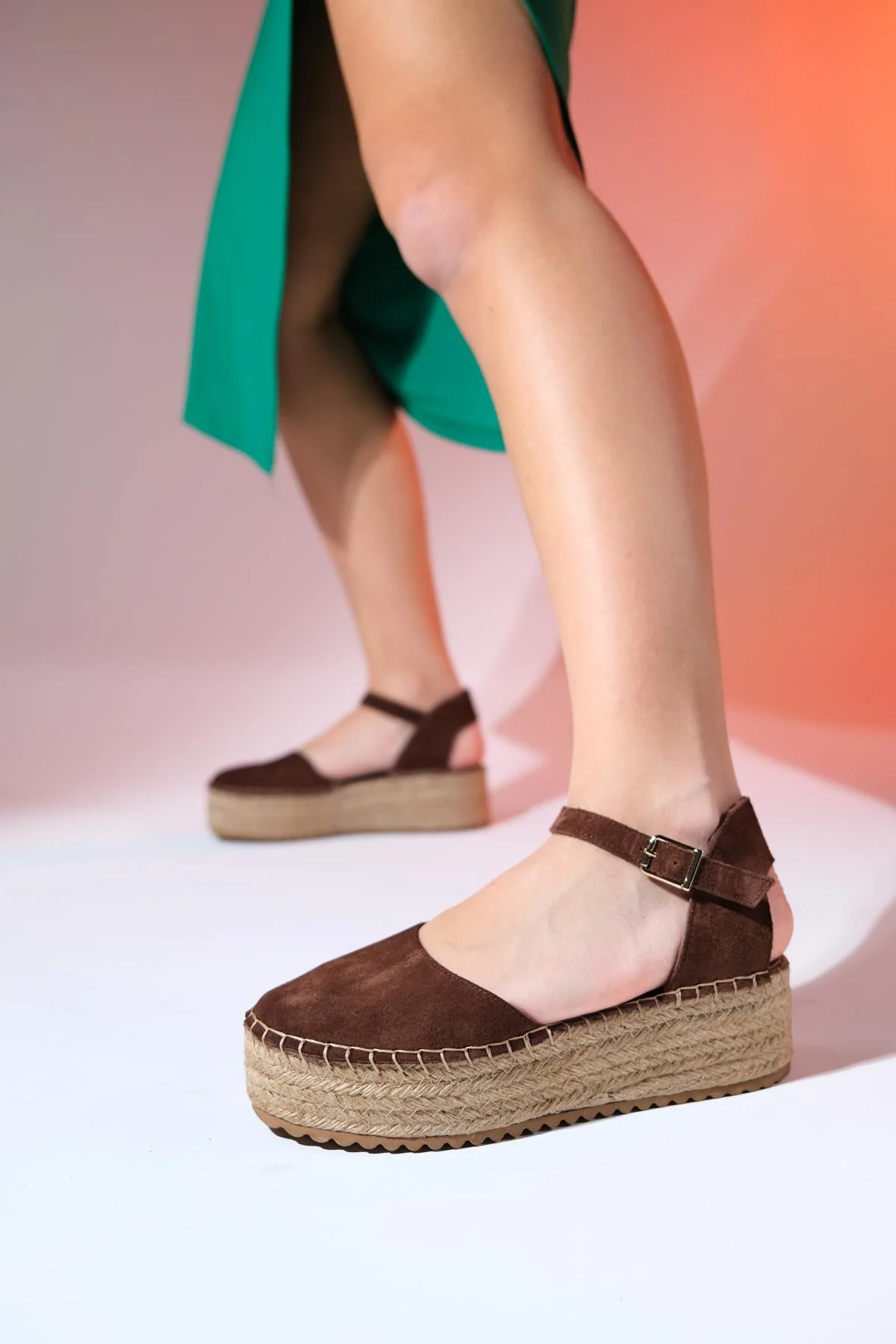 Viba - Brown Suede Leather Espadrilles (Women) - Image 6