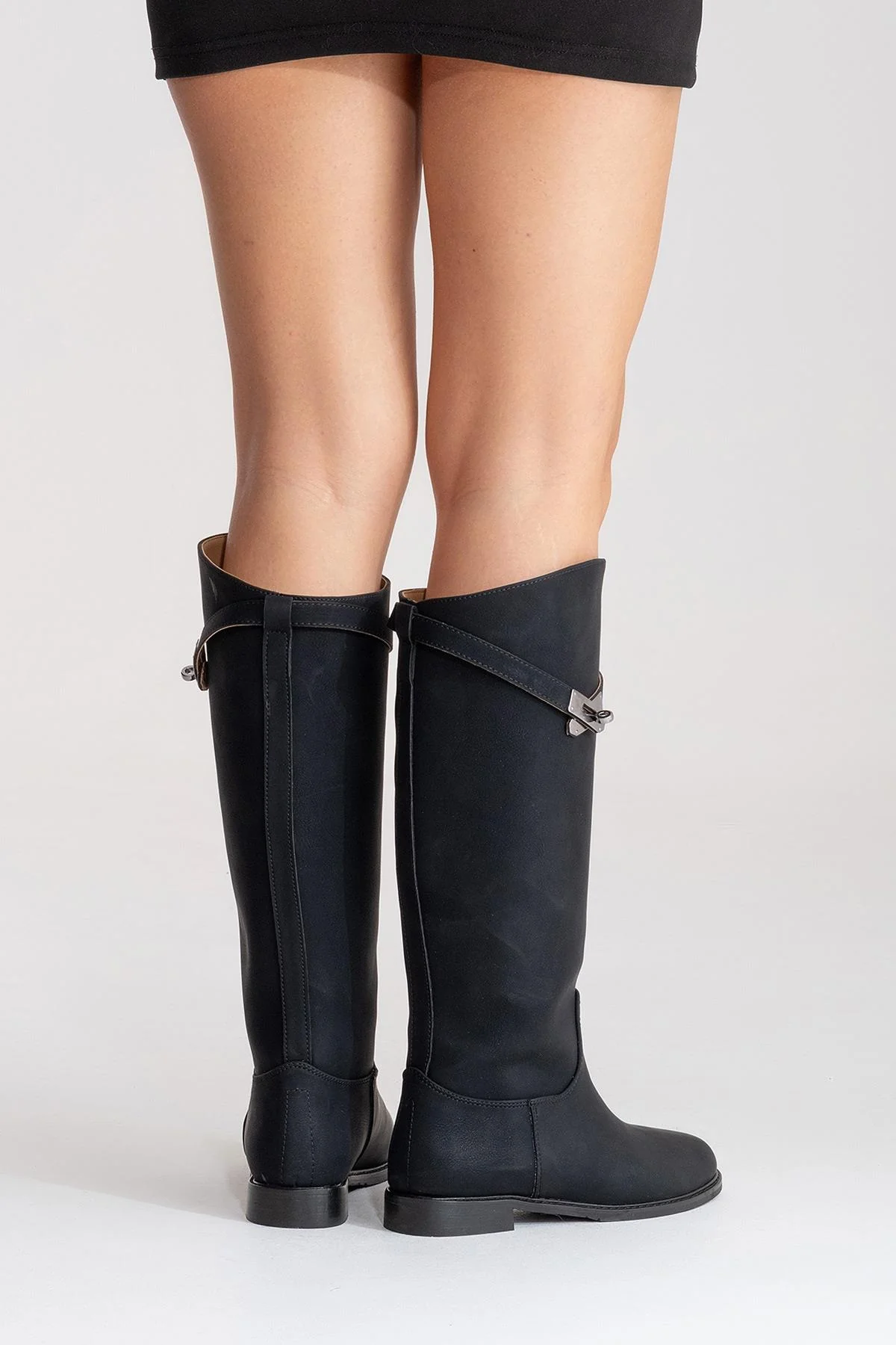 YOKO - Black Belted Riding Boot (Women) - Image 7
